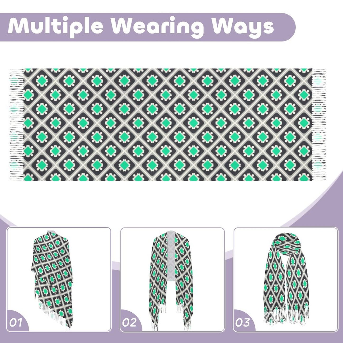 Cashmere-like Tassel Scarf