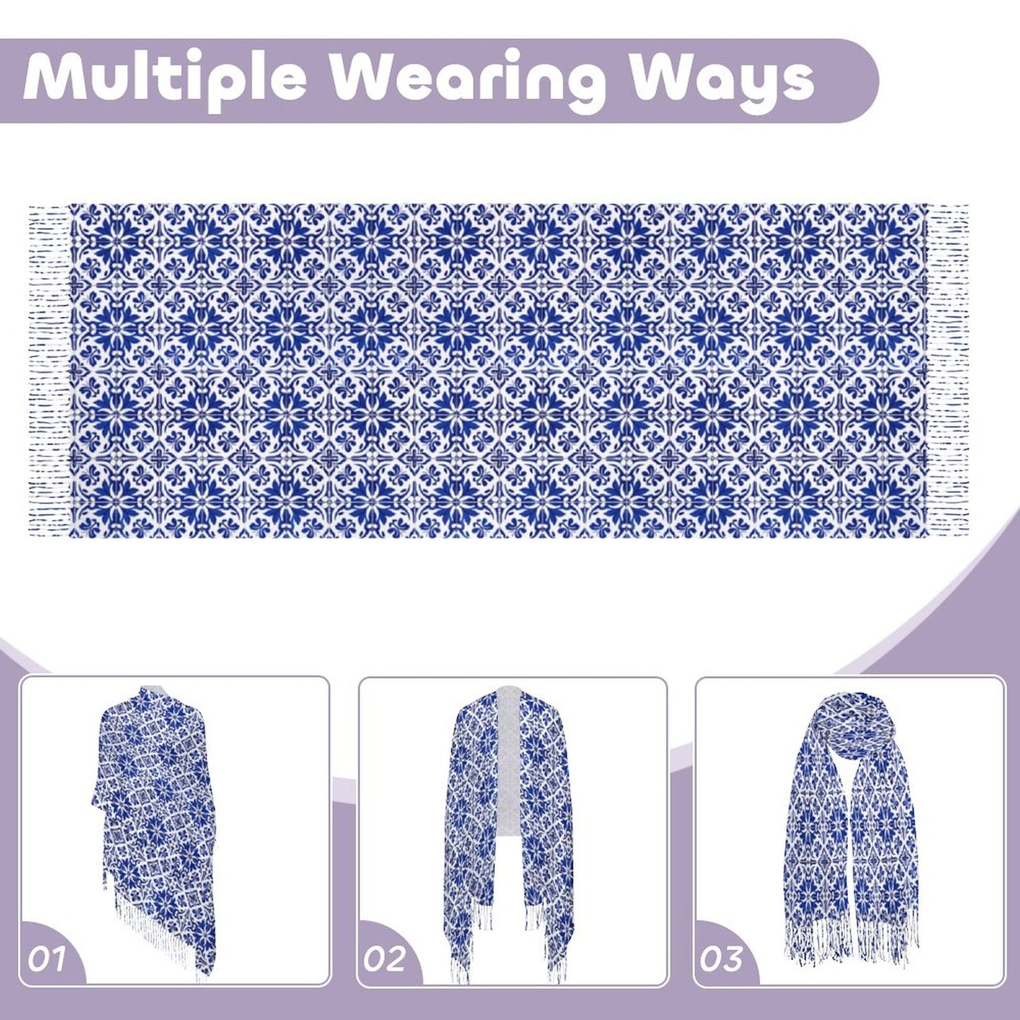 Cashmere-like Tassel Scarf