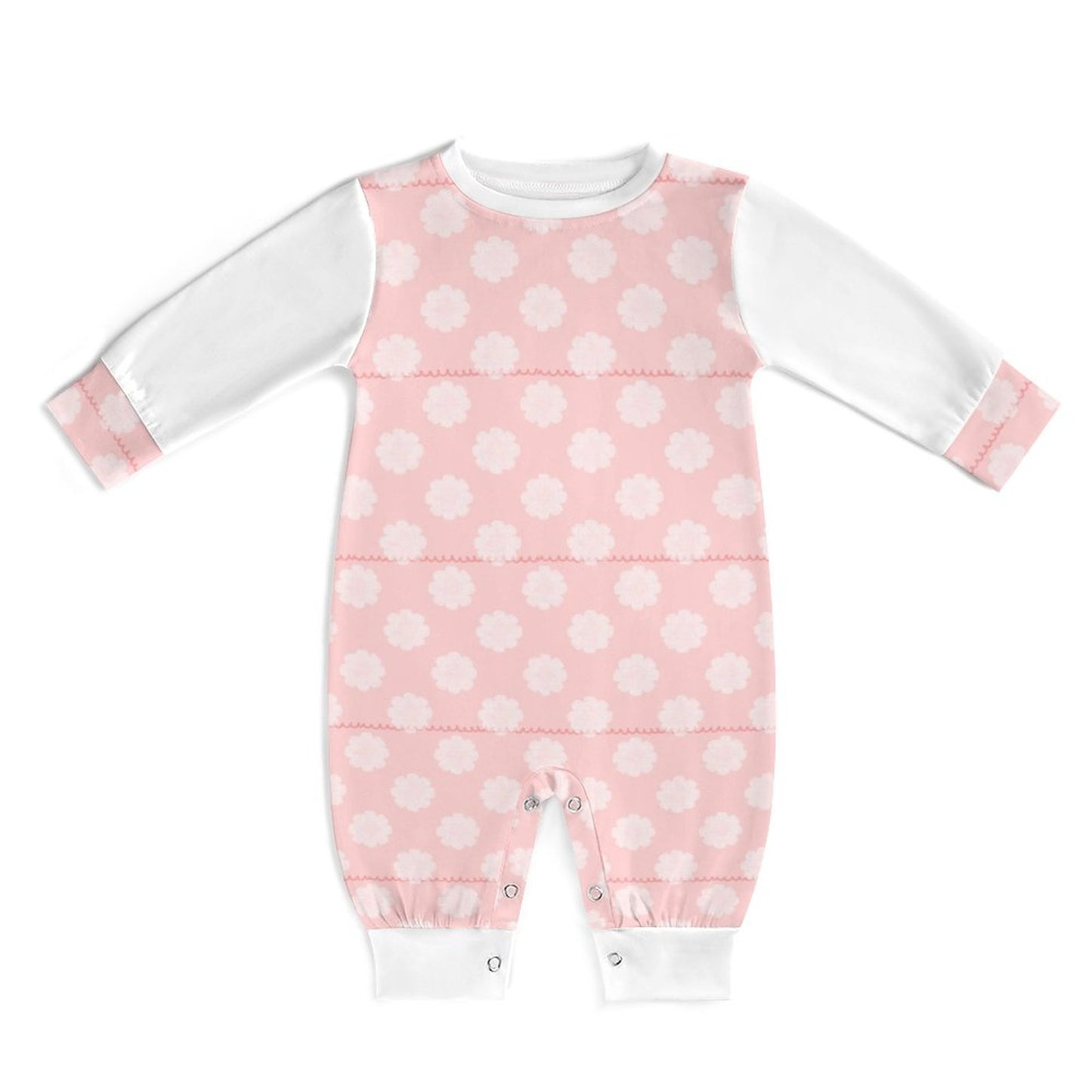 Baby Romper Pink Flowers