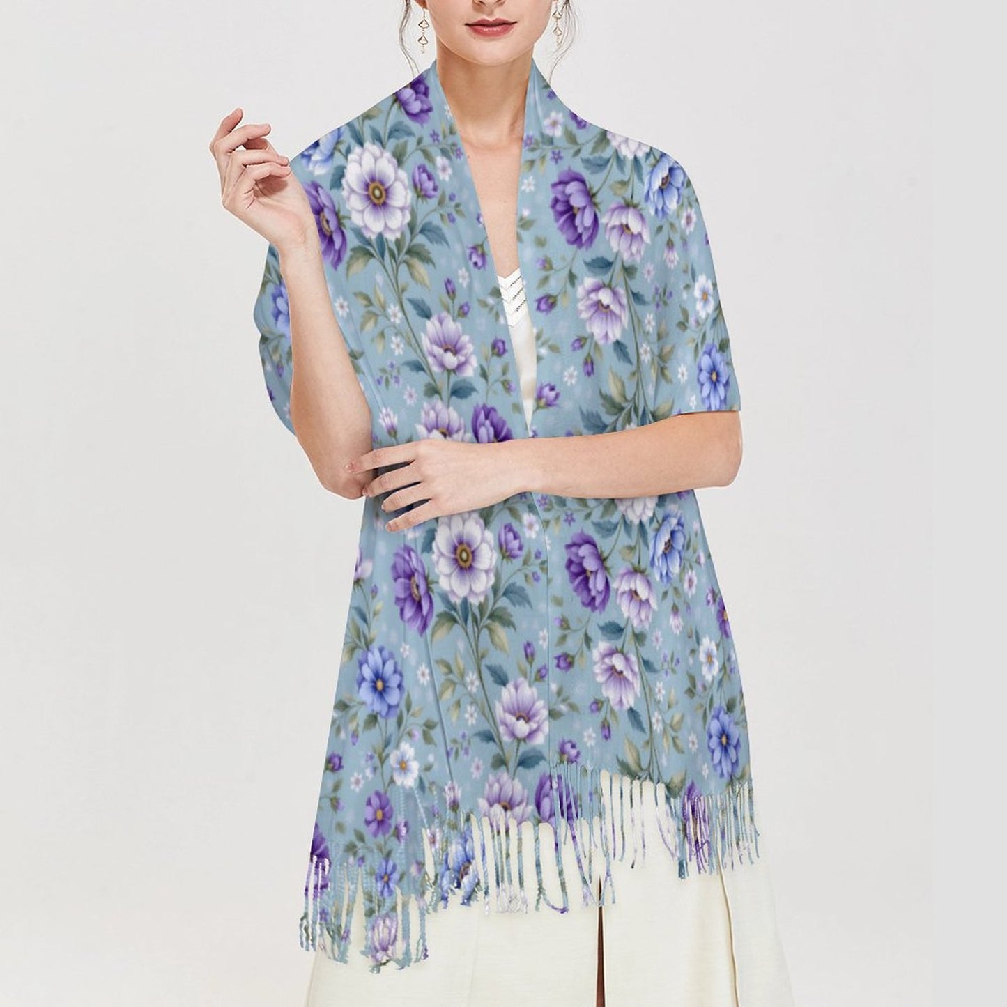 Cashmere-like Tassel Scarf