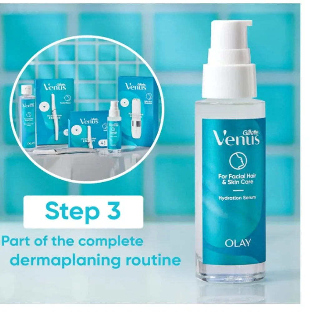 NEW-Gillette Venus Facial Hydration Serum with a Touch of Hyaluronic Acid