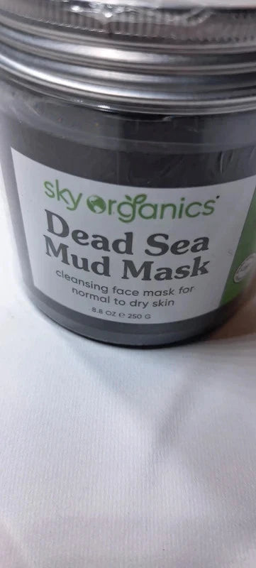 NEW - Sky Organics Dead Sea Mud Mask to Deeply Cleanse Face, 8.8 oz